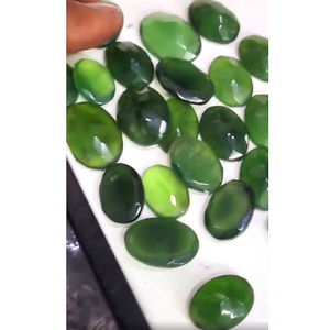 Serpentina Natural de Alta Calidad, 351 Piezas, 14x10mm, 16x12mm, 20x16mm, Facetas Ovaladas y Rectangulares, 2945 Quilates, Color Verde Iroc, US$236 - Product Image 2