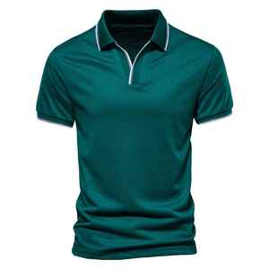 Polo de golf con logotipo personalizado, transpirable, de secado rápido, que absorbe la humedad, tejido de poliéster, diseño de manga corta para hombres, UNIFORMES DE EQUIPO - Product Image 5
