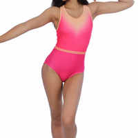 Desain Baru Laris Manis Baju Senam Tanpa Lengan untuk Anak Perempuan Bahan Spandex/Katun Pinggang Elastis Dapat Disesuaikan untuk Latihan