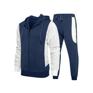 <b>Tracksuit</b> Wholesale Custom High Quality <b>Tracksuit</b> Men Fleece 2 Piece <b>Plain</b> <b>Tracksuit</b> Hoodies Men Zipper <b>Tracksuit</b> Set - Product Image 5