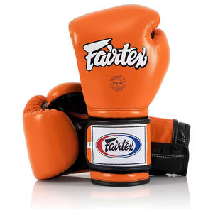 Gants de boxe professionnels en cuir véritable de haute qualité fabriqués en vrac quantité doigt complet prix le moins cher personnaliser Logo et taille - Product Image 1
