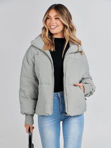 Meilleure Offre Spéciale Veste en duvet pour femmes design personnalisé avec manches longues Vestes en duvet d'hiver pour femmes en tissu respirant de haute qualité - Product Image 4