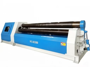 Centre de formage de plaques métalliques CNC W12-25mmx2500, machine à rouler pour une production à haute vitesse, certifiée CE ISO, plieuse hydraulique à 4 rouleaux - Product Image 2