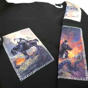 Fabricant direct d'usine Ensemble de 2 pièces de luxe en éponge 100% coton Ensemble de sweats à capuche personnalisés imprimés vintage pour hommes - Product Image 4