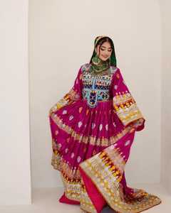 Fabricantes al por mayor, ropa afgana personalizada para mujer, vestidos, vestido étnico Tribal, vestido tradicional afgano para regalo de fiesta de boda - Product Image 2