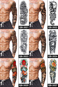 Autocollants de <span class=keywords><strong>tatouage</strong></span> temporaire étanches super grands pour hommes et femmes Application <span class=keywords><strong>bras</strong></span> complet et demi-<span class=keywords><strong>bras</strong></span> <span class=keywords><strong>épaule</strong></span> pour le corps et le visage - Product Image 6