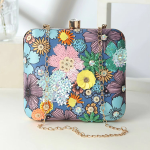 Pochette de soirée élégante et durable en sequins scintillants pour mariée, fabriquée en Inde, écologique, commande en gros - Product Image 2