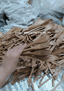 Juego de Cubiertos de Bambú Ecológicos Más Vendidos, Tenedor, Cuchillo, Palillos, Pajitas y Cucharas Naturales y Orgánicos Hechos en Vietnam por Eco2go - Product Image 6