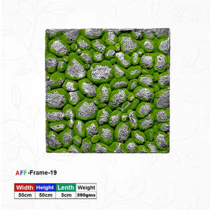 Marco de musgo artificial cuadrado para montar en la pared - 50x50 cm - Product Image 1