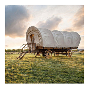 Tente de glamping de luxe type carrosse Conestoga, imperméable, pour hôtel, maison de type carrosse, site de villégiature extérieur, <span class=keywords><strong>camping</strong></span>, site de point de vue panoramique - Product Image 2