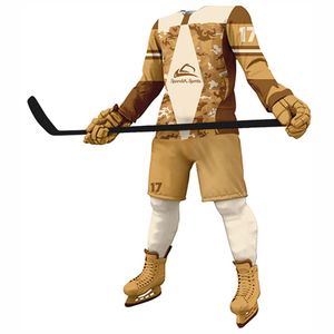 Uniforme de hockey sur glace de qualité supérieure Matériau de qualité supérieure personnalisé Créez votre propre uniforme de hockey sur glace de conception - Product Image 2