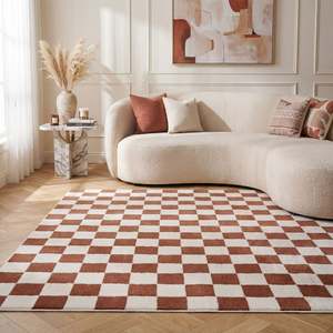Modern Jute Rectangular Patchwork <b>Rug</b> for Living Room <b>Hallway</b> Bedside - Product Image 2
