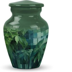 Urnas de cremación para adultos de latón de precios bajos de Venta caliente de tacto negro con urnas funerarias de latón grabadas a mano hechas en la India 2024 - Product Image 4