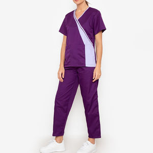 Hospital médico mujeres Doctor Scrub trajes para mujeres elásticas desgaste Scrubs enfermería uniformes quirúrgicos conjuntos para la venta - Product Image 4