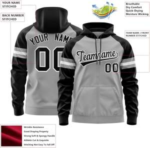 Sudadera con capucha personalizada del equipo con nombre personalizado, número y logotipo del equipo bordado, perfecta para deportes y eventos grupales - Product Image 3