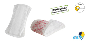 Protège-slip quotidien Myleydi en tissu non tissé, sans ailettes, ultra-absorbant, protection anti-fuites, surface sèche, super fin, menstruel, longueur 150 mm - Product Image 3