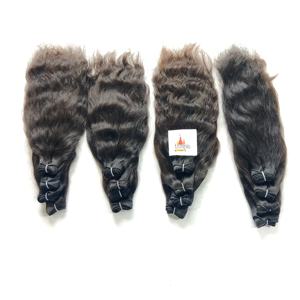 100% extensions de cheveux humains indiens bruts non transformés Remy Grade Styles de vague de corps droits Aucun traitement chimique ou tressage - Product Image 2