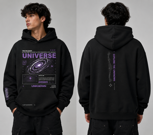 Sudadera con Capucha Negra para Hombre, Personalizada con Estampado, 100% Algodón, Casual, Corte Regular, Transpirable, con Logotipo Tejido en la Parte Delantera - Product Image 4