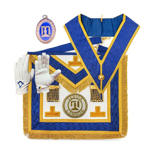 Conjunto de Regalia de Alta Calidad para Masones, Estilo Provincial Senior de Londres, Tela de Terciopelo, Cuatro Estaciones - Product Image 1