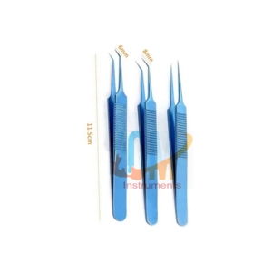 Instrumentos Microquirúrgicos Oftálmicos, Pinzas para Trasplante de Cabello, Acero Inoxidable con Recubrimiento de Plasma, Certificación ISO, Alta Calidad por OMI - Product Image 6