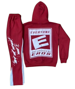 Survêtement sérigraphié pour garçons et filles Survêtement en coton fermeture à glissière complète et fermeture éclair Pantalon Flayer - Product Image 2