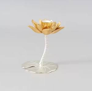 Bougeoir pilier en métal fait à la main vente chaude support décoratif pour lanternes et bocaux à bougies - Product Image 1