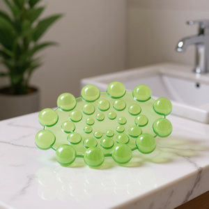 2004 P800 Gedy Freestanding Soap Holder Transparent Green 12.7x8.7x1.6cm for Your Soap Dishes - Product Image 3