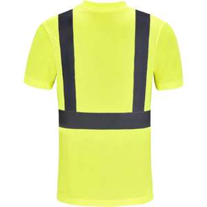 Camiseta de Seguridad de Alta Visibilidad OEM, Ropa de Trabajo Reflectante de Marca Privada, Transpirable, de Secado Rápido, Manga Corta - Product Image 3