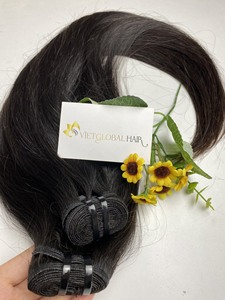 Cabello liso Color negro Doble dibujado 100% Cabello humano vietnamita Precio al por mayor - Product Image 4