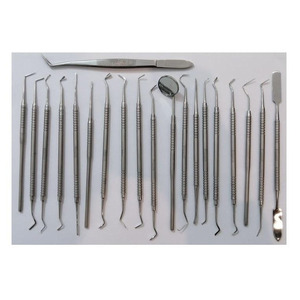 PISSCO <b>Conservative</b> Kit Dental <b>Conservative</b> Kit <b>Conservative</b> Dentistry Kit Dental Restoration Kit 20 PCS Stainless Steel - Product Image 1