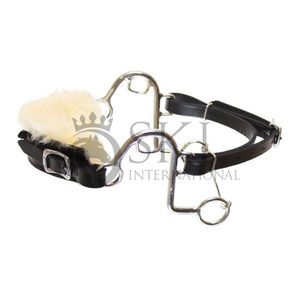 Personnalisable Original Brown Leather S Hackamore Bitless avec Nez Rope Horse Bit Fabrication en acier inoxydable Produit équestre - Product Image 6