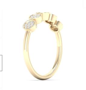 Aniva Jewels 14K oro único redondo diamante aniversario anillo Venta caliente Nueva joyería - Product Image 2