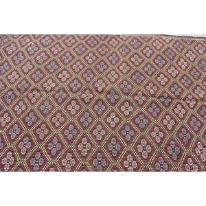 พรมวินเทจตุรกี ขนาด 5.1x8.6 ฟุต (154x263 ซม.) พรมลายตารางสีแดงคิลิม - Product Image 5