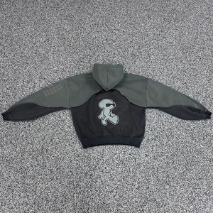 Ensemble de survêtement en coton 100% surdimensionné pour l'hiver, 480 g/m² |   Sweat-shirt ample et court personnalisé, pantalon de survêtement |   Poche unisexe anti-boulochage - Product Image 2