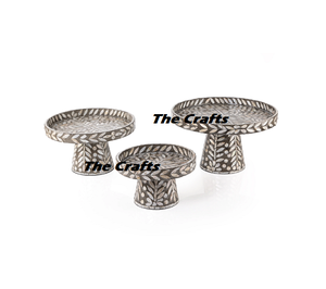 Soporte para Tartas de Tres Tamaños Diferentes en Madera y Madera de Palo, Soporte para Servir Pasteles y Tartas de Chocolate a Precio Económico - Product Image 3