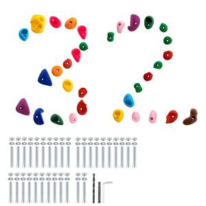 32 pezzi educativo Indoor/Outdoor Rock Climbing tiene la parete di roccia impugnatura per la scuola e il gioco pubblico strutture - Product Image 1