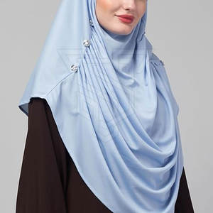 Diseños de tela personalizados Nuevo logotipo personalizado Mujeres transpirables Nuevas mujeres musulmanas Hijab árabe largo Islámico - Product Image 2