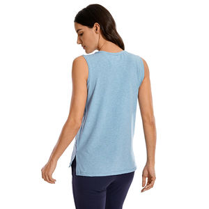 Camisetas sin mangas transpirables para mujer al mejor precio, ropa de fitness para gimnasio activo, diseño informal de verano de talla grande con patrón sólido elegante - Product Image 2