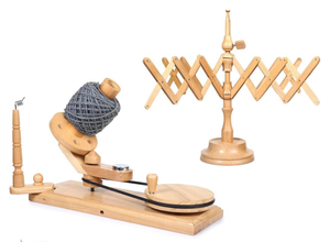 Devanadera de hilo de palisandro grande hecha a mano, enrolladora de bolas naturales de alta resistencia para tejer, maquinaria de fabricación de productos de plástico de ganchillo - Product Image 3