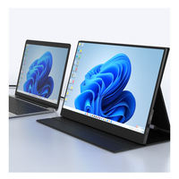 15,6 Zoll Tragbarer Full HD LED-Bildschirm Gaming-Breitbild-USB-Monitor 1080P mit IPS-Panel für Laptop und Mobile Geräte