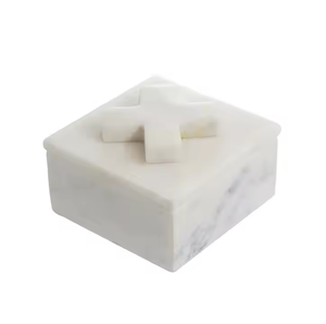 Boîtes à bijoux en marbre naturel de haute qualité Boîtes d'accessoires de rangement Magnifiques boîtes en marbre blanc de meilleure qualité - Product Image 6