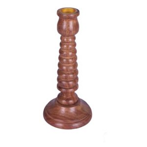 Bougeoir en bois de collection Smarts pour la maison, le mariage et la fête, 8 "(marron) - Product Image 5