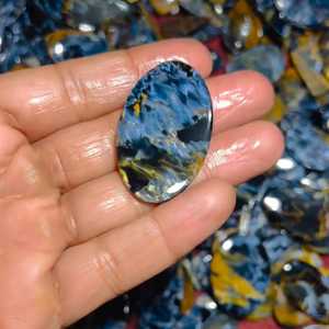 อัญมณีไพเตอร์ไซต์ธรรมชาติคุณภาพดีที่สุด Cabochon อัญมณีหลวมสําหรับการทําเครื่องประดับจากอินเดีย - Product Image 1