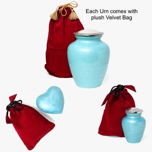 Urnas conmemorativas de cremación de latón para cenizas funerarias, fabricante y distribuidor de India - Product Image 4