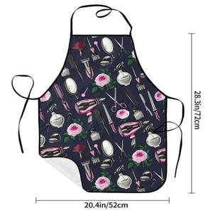 Extension de cheveux pour femmes Tablier tout temps Salon de beauté Logo personnalisé Sublimation extensible Tabliers de barbier à la mode - Product Image 4