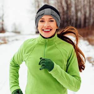 Diademas de punto trenzado para invierno, cintas para la cabeza con nudo, diademas forradas afelpadas, calentadores de orejas, accesorios elásticos para el cabello para niñas y mujeres - Product Image 6