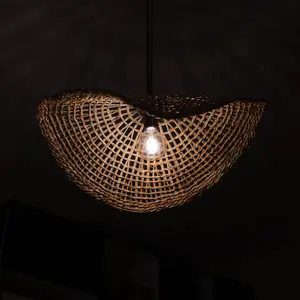 โคมไฟเพดานหญ้าทะเลสไตล์ชายฝั่ง - Product Image 5