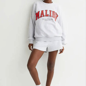 Sudaderas de Algodón para Mujer, Cuello Redondo, Secado Rápido, Transpirables, Corte Regular, Manga Larga, Felpa, Talla Grande - Product Image 5
