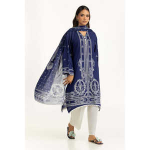 Traje de 3 Piezas Azul Estampado para Mujer, Elegante, para Oficina, con Botones - Product Image 5