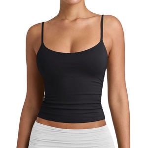 Women's Seamless Breathable Workout Tank <b>Yoga</b> & <b>Pilates</b> Sports Bra Stylish Back Design Medium Support Spandex/Nylon Material - Product Image 5